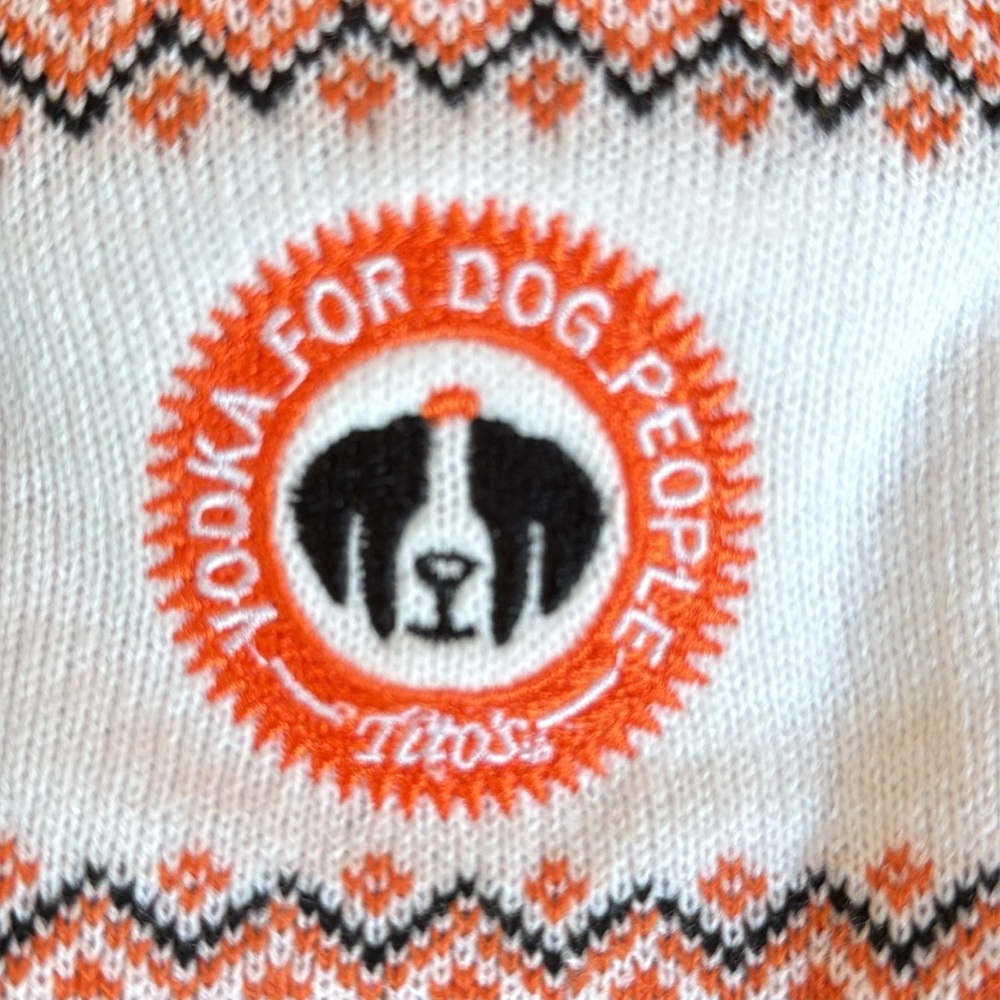 NWT MINI TITO'S VODKA UGLY CREW CHRISTMAS SWEATER - SO ADORABLE!!!! - Picture 2 of 5